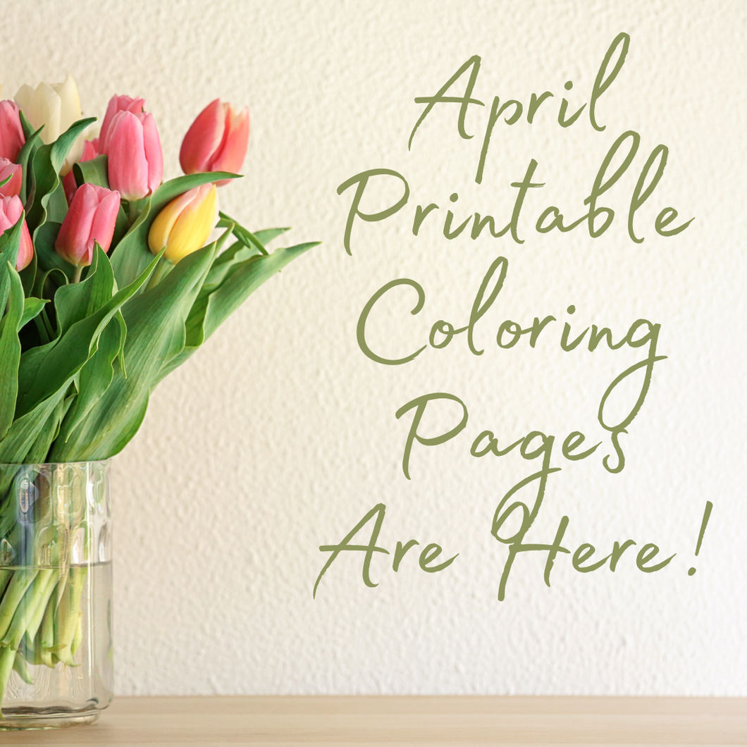 April Printable 1 - Coloring Book Zone