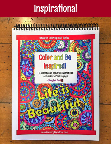 Color and Be Inspired - Live Your Life in Color Series - Coloring Book Zone